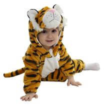 Fantasia QZERPLAY Tiger Homewear para bebês de Halloween de 24 a 29 meses