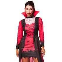 Fantasia Rainha Vampira Adulta Vestido Halloween Feminino - FSP