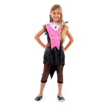 Fantasia Rainha Vampira Infantil de Halloween Fantasia Rainha Vampira Infantil de Halloween