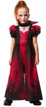 Fantasia Rainha Vampira Infantil Halloween Vestido Festa Top