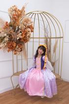 Fantasia Rapunzel Luxo Infantil - coloribaby