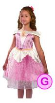 Fantasia Rosa Clássica Princesa Aurora Disney Tamanho G