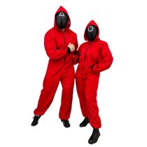 Fantasia Round 6 Adulto Unisex Cosplay Com Máscara