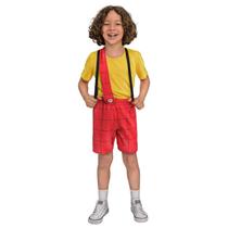 Fantasia Roupa Cascão Infantil Luxo Turma da Mônica Tamanho de 3 a 12 Anos Fantasia Roupa Cascão Infantil Luxo Turma da Mônica Tamanho de 3 a 12 Anos