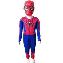 Fantasia/roupa homem aranha infantil espumada longa