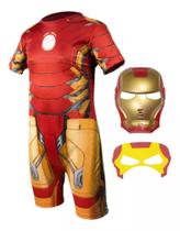 Fantasia Roupa Homem De Ferro Infantil 2 Máscaras ( dos 2 aos 9 anos ) Fantasia Roupa Homem De Ferro Infantil 2 Máscaras ( dos 2 aos 9 anos )