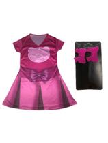Fantasia Roupa Infantil Aventureira Rosa Com Brinco - Fashion Style Infinity