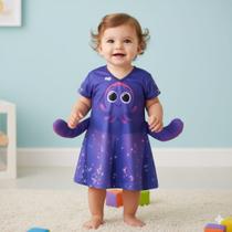 Fantasia Roupa Infantil Bolofofos Vestido Feminino