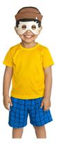 Fantasia Roupa Infantil Chico Bento Com Máscara Fantasia Roupa Infantil Chico Bento Com Máscara