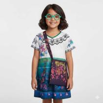 Fantasia Roupa Infantil Filme Encanto Mirabel Óculos + Bolsa 2 aos 9 anos Fantasia Roupa Infantil Filme Encanto Mirabel Óculos + Bolsa 2 aos 9 anos