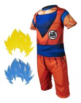 Fantasia Roupa Infantil Goku Máscara Dragon Ball Z Ou Super ( dos 2 aos 9 anos ) - SGB modas
