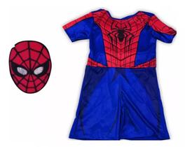 Fantasia Roupa Infantil Homem Aranha com Músculos e Máscara - SGB Modas e Variedades