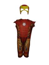 Fantasia Roupa Infantil Homem De Ferro Com Máscara