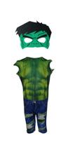 Fantasia Roupa Infantil Hulk Jeans Com Máscara