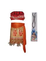 Fantasia Roupa Infantil Moana sem alça Com Colar Fantasia Roupa Infantil Moana sem alça Com Colar