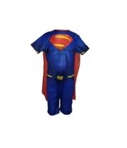 Fantasia Roupa Infantil Super Homem Com Capa