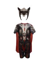 Fantasia Roupa Infantil Thor Com Máscara
