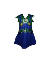 Fantasia Roupa Infantil Vestido Luigi