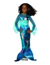 Fantasia Rubies Magical Mermaid azul tamanho médio (8-10) para menina