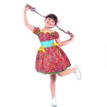Fantasia São João Vestido Festa Junina Menina Caipira Floral Fantasia São João Vestido Festa Junina Menina Caipira Floral