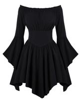 Fantasia Scarlet Darkness Goth Witch Off Shoulder Dress M