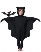 Fantasia Seawhisper Bat para crianças de Halloween com luvas e asas