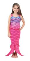 Fantasia Sereia Infantil Feminina Com Cauda Rosa Fantasia Sereia Infantil Feminina Com Cauda Rosa