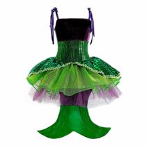 Fantasia Sereia Vestido de Festa Infantil Luxo Fantasia Sereia Vestido de Festa Infantil Luxo