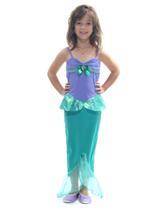 Fantasia Sereia Vestido Fundo do Mar Cauda Meninas Infantil - Sula