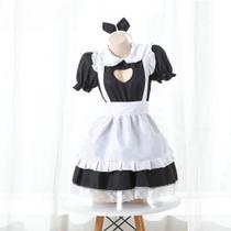 Fantasia Sexy De Maid Lolita Para Mulheres, Vestido Kawaii Com Avental, Fantasia De Cosplay De Anime Fantasia Sexy De Maid Lolita Para Mulheres, Vestido Kawaii Com Avental, Fantasia De Cosplay De Anime