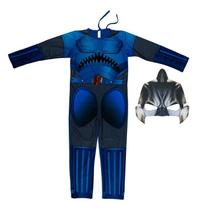 Fantasia Sharkboy Infantil Longa com Máscara Fantasia Sharkboy Infantil Longa com Máscara