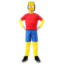 Fantasia Simpson Bart - Tamanho M - 6 ou 8 de numeração de roupa - Sulamericana