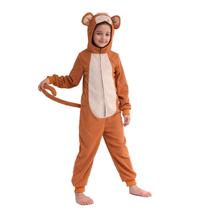 Fantasia Sincere Party Fleece Monkey, macacão para crianças, Halloween, GG