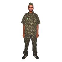 Fantasia Soldado Camuflado Militar Exército Masculino Adulto - Fantasias Carol CM