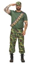 Fantasia Soldado Camuflado Militar Exército Masculino Adulto - FSP