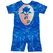Fantasia Sonic Boom Infantil Menino Roupa Curta com Máscara Fantasia Sonic Boom Infantil Menino Roupa Curta com Máscara