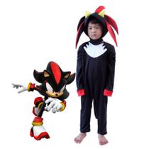 Fantasia Sonic Shadow Infantil - Varinha Magica Fantasias