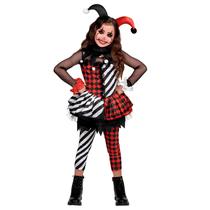 Fantasia Spooktacular Creations Evil Clown para meninas de Halloween Fantasia Spooktacular Creations Evil Clown para meninas de Halloween