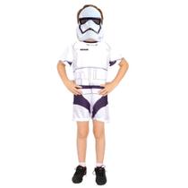 Fantasia Stormtrooper Infantil Curta com Máscara