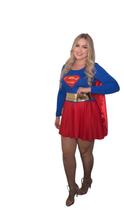 Fantasia Super Girl Adulto Especial De Carnaval