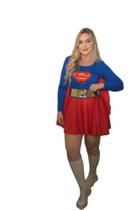 Fantasia Super girl Ensaios Halloween Cosplay Aniversários