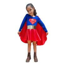 Fantasia Super Girl Infantil Menina - Dineia Cintra