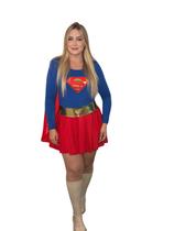 Fantasia Super Girl para Desfiles de Carnaval e Festas a Fantasia