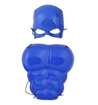 Fantasia Super Heroi Infantil Máscara e Peitoral Com Elástico Fantasia Super Heroi Infantil Máscara e Peitoral Com Elástico