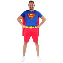 Fantasia Super Homem Curto Adulto Fantasia Super Homem Curto Adulto