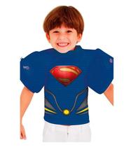 Fantasia Super Homem Infantil Com Proteção UV e Boia Praia e Piscina
