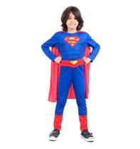 Fantasia Super Homem Infantil Longa Com Capa - Sulamericana