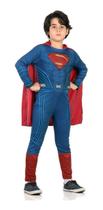 Fantasia Super Homem Infantil Longa Superman Liga Da JustiçaBR