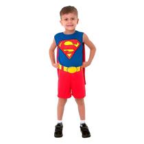 Fantasia Super Homem Infantil Regata Pop com Capa