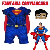 Fantasia Super Homem Infantil Roupa Super men Menino heroi